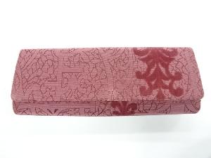 アンティーク　切りビロード抽象模様和装バッグ